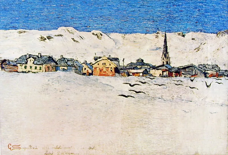 Giovanni Segantini, Savognino in Winter